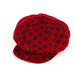 HAVER JACK MIDNIGHT BLUE, RED WOOL HAT | WOMENS SIZE M